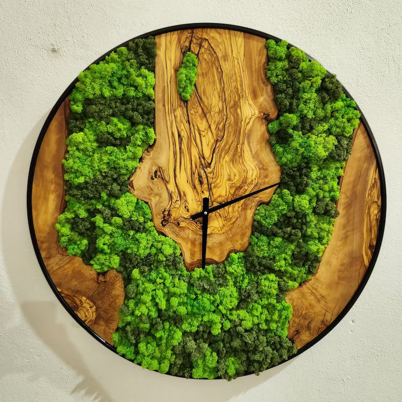 Moss Art and Wall Clocks Harmony