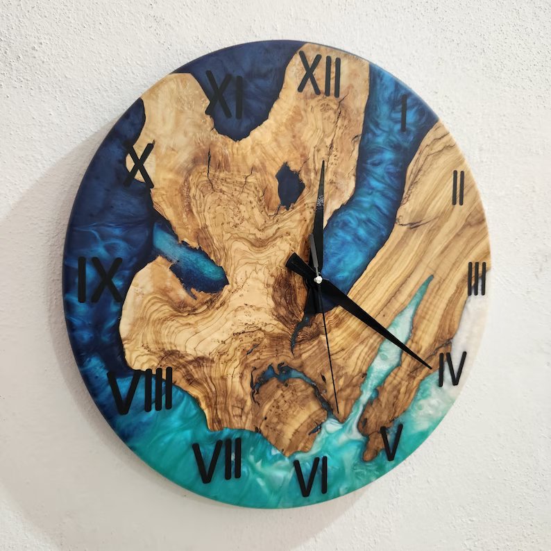 Nebula Wall Watch Epoxy Clock