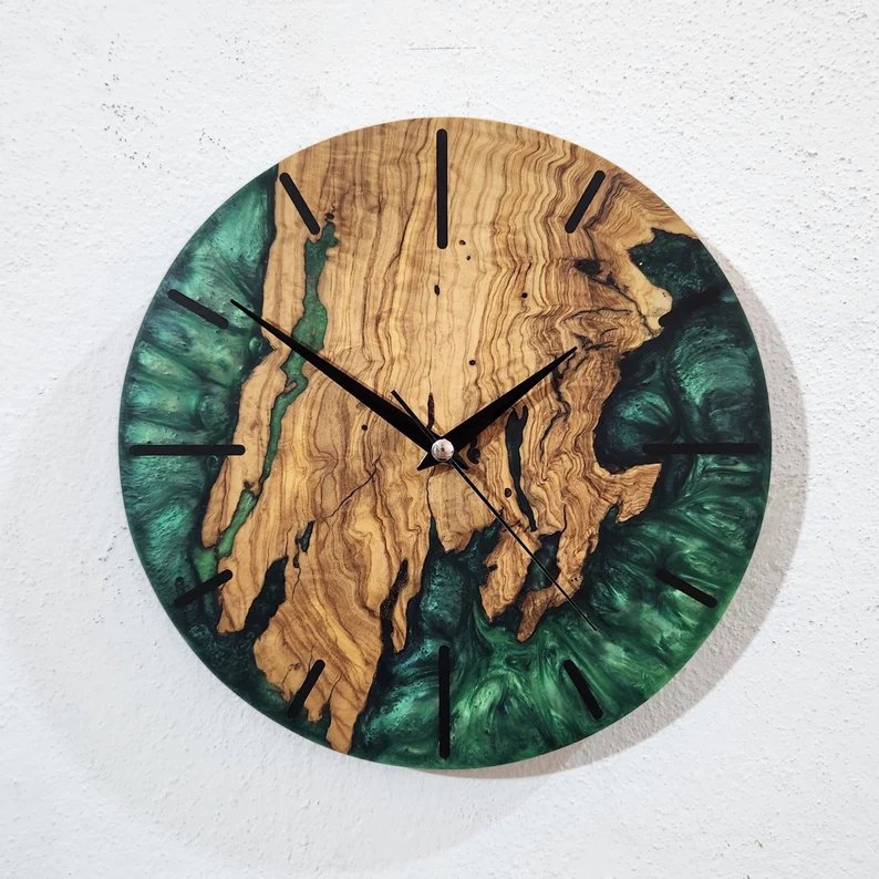 Aurora Timekeeper Epoxy Clock
