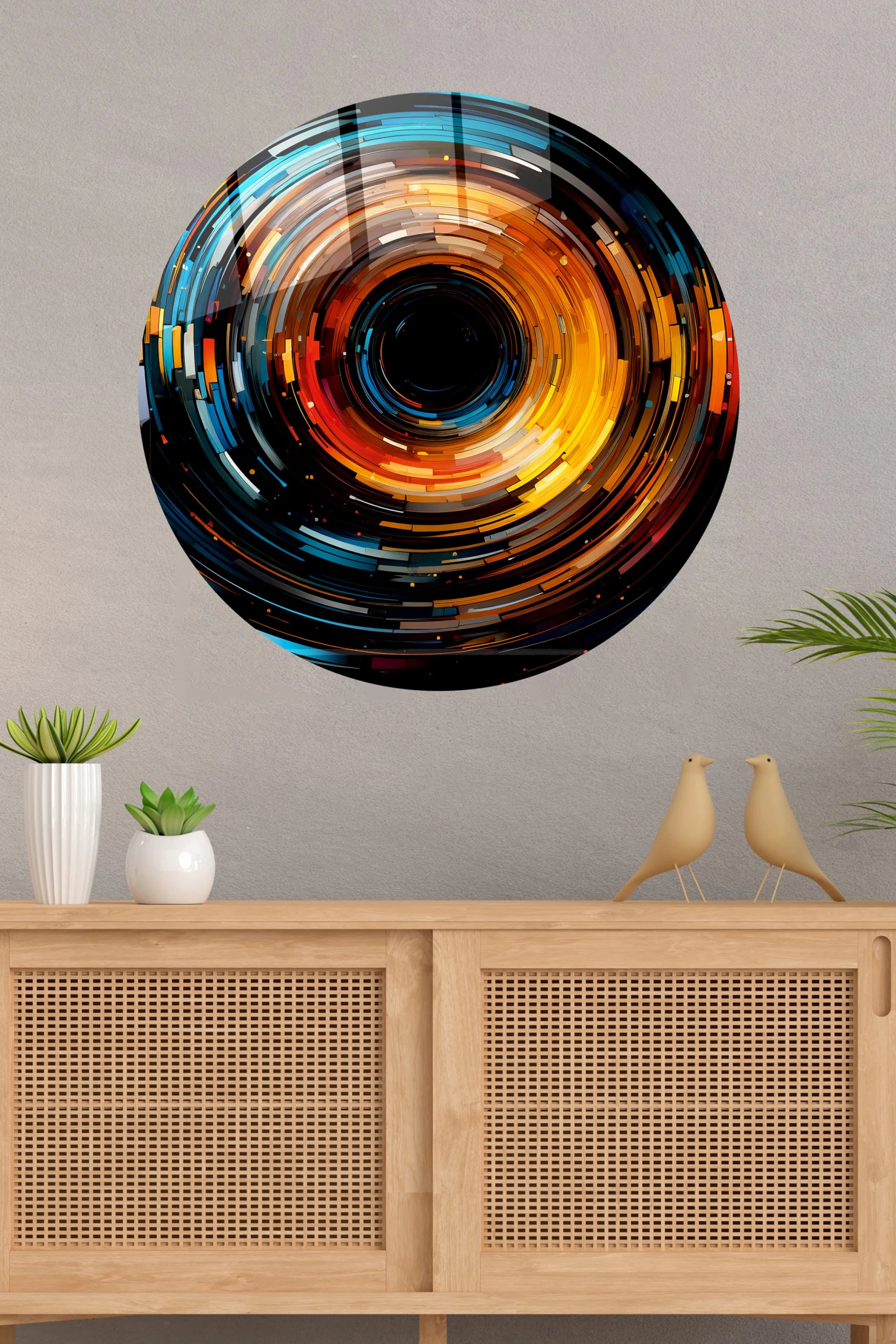 Whirlpool Mirage Round Glass Table